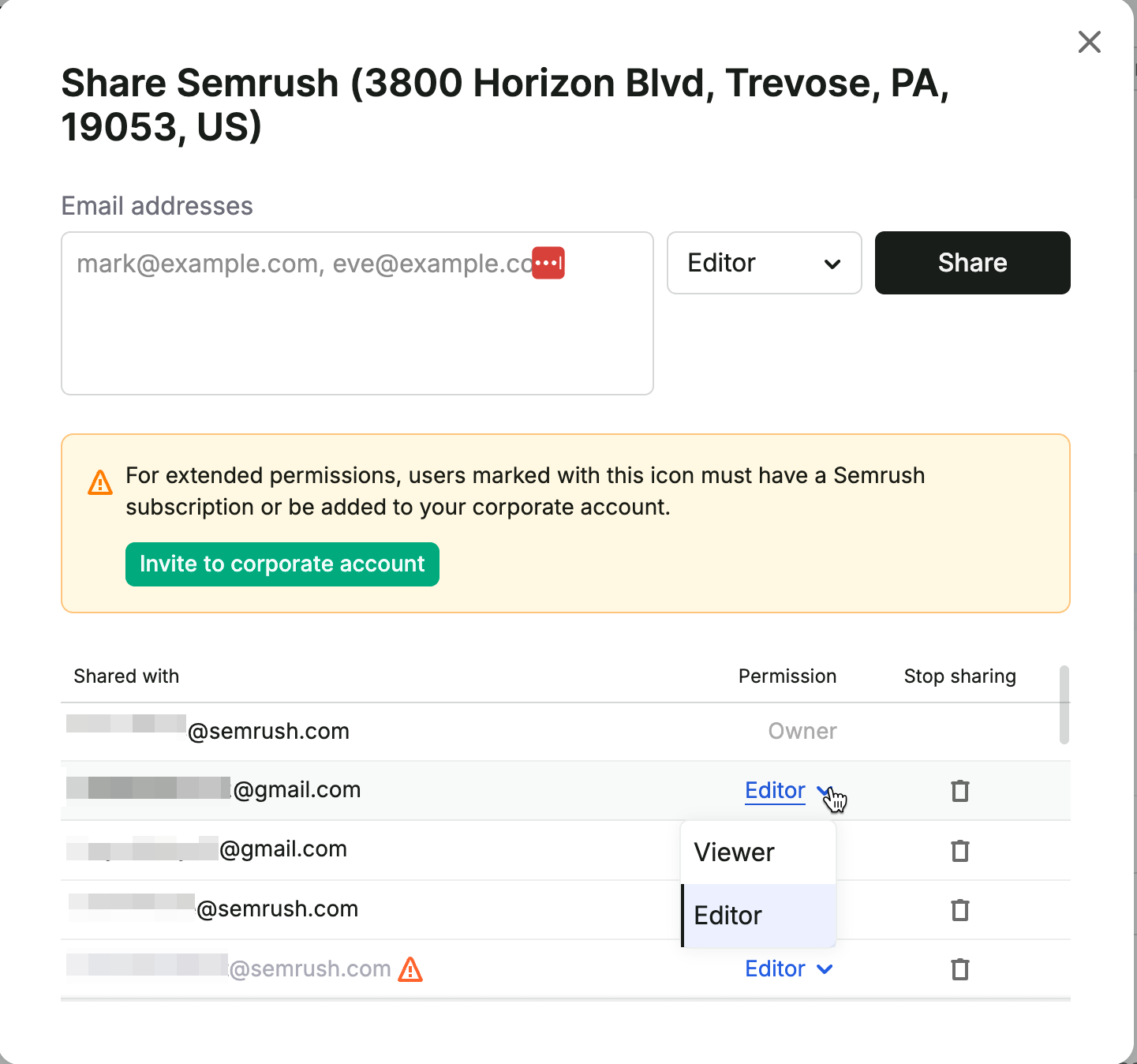 How To Share a Location in Semrush Local Tools image 5